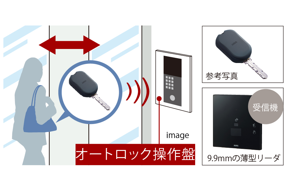 ハンズフリーでラクラク解錠